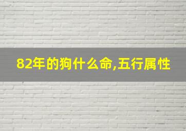 82年的狗什么命,五行属性