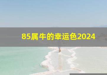 85属牛的幸运色2024