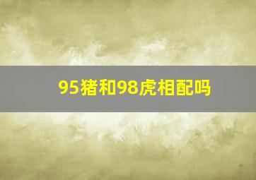 95猪和98虎相配吗