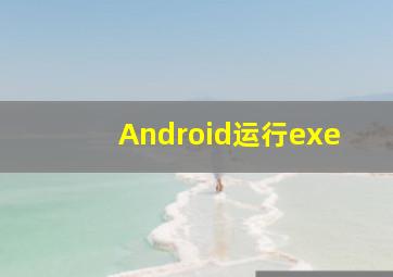 Android运行exe