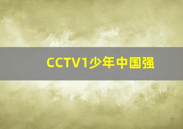 CCTV1少年中国强