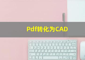 Pdf转化为CAD