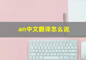 an中文翻译怎么说