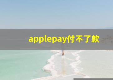 applepay付不了款