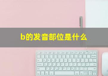 b的发音部位是什么