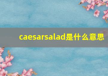 caesarsalad是什么意思