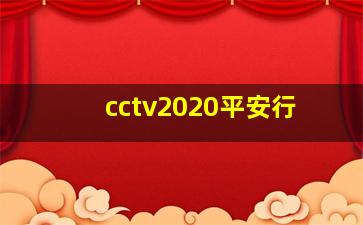 cctv2020平安行