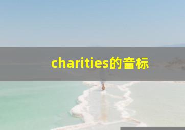 charities的音标