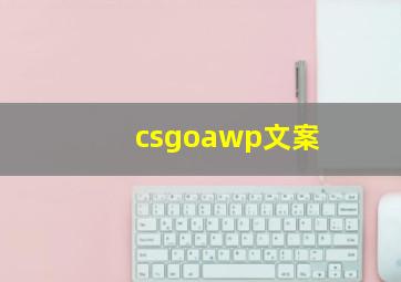 csgoawp文案