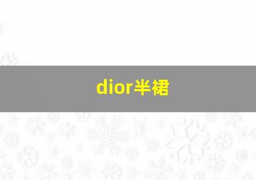 dior半裙