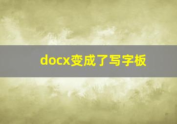 docx变成了写字板