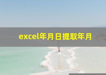 excel年月日提取年月