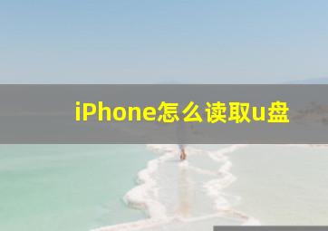 iPhone怎么读取u盘