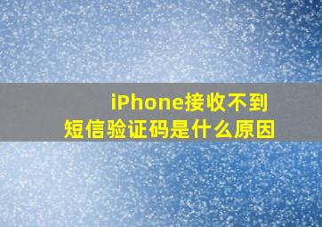 iPhone接收不到短信验证码是什么原因