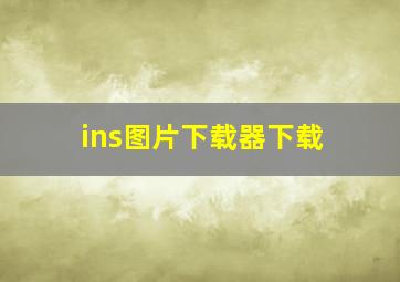 ins图片下载器下载