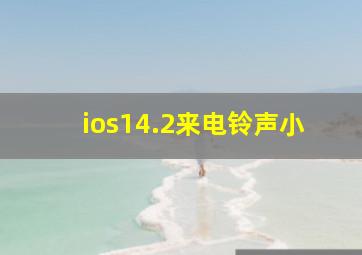 ios14.2来电铃声小