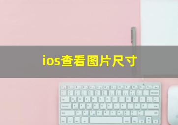 ios查看图片尺寸