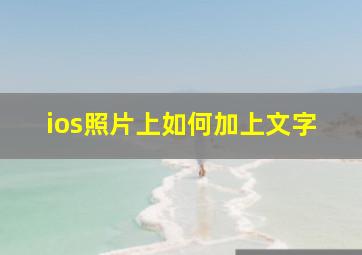 ios照片上如何加上文字