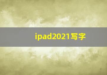 ipad2021写字