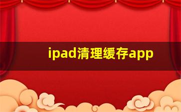 ipad清理缓存app