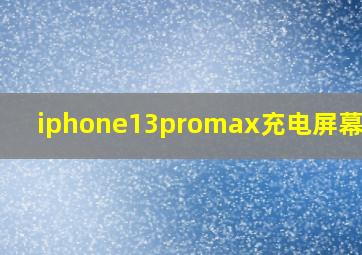 iphone13promax充电屏幕失灵