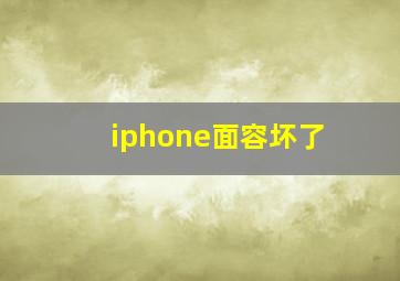 iphone面容坏了