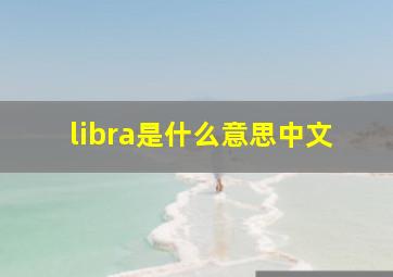 libra是什么意思中文