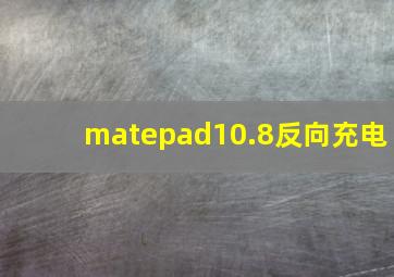 matepad10.8反向充电