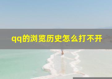 qq的浏览历史怎么打不开