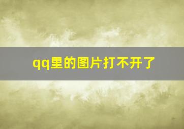 qq里的图片打不开了