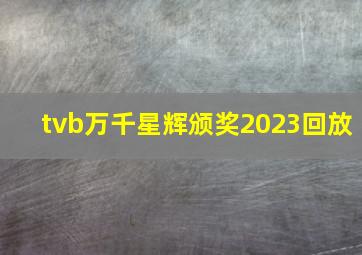 tvb万千星辉颁奖2023回放