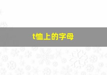 t恤上的字母