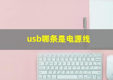 usb哪条是电源线