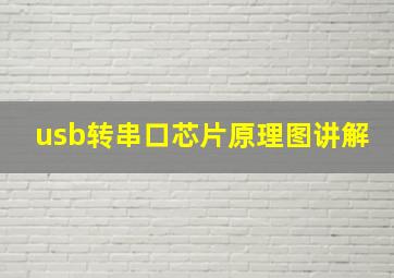 usb转串口芯片原理图讲解