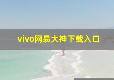 vivo网易大神下载入口