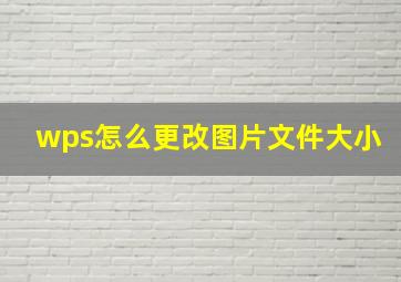 wps怎么更改图片文件大小