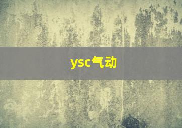 ysc气动