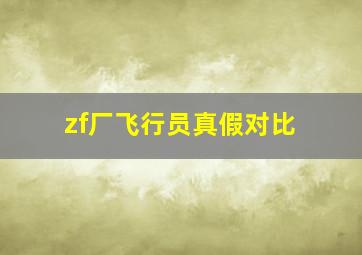 zf厂飞行员真假对比