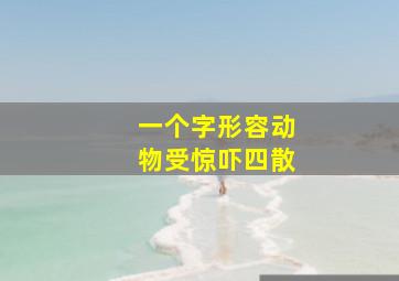 一个字形容动物受惊吓四散