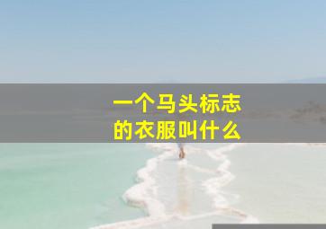 一个马头标志的衣服叫什么