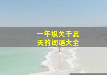 一年级关于夏天的词语大全