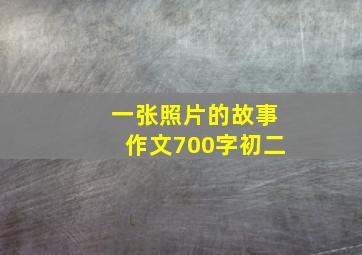 一张照片的故事作文700字初二