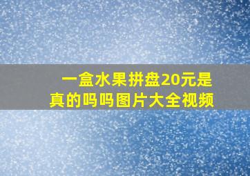 一盒水果拼盘20元是真的吗吗图片大全视频