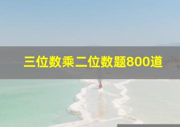 三位数乘二位数题800道