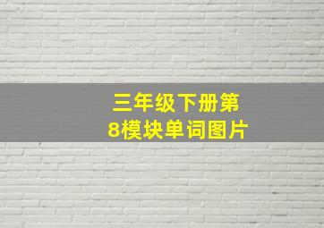 三年级下册第8模块单词图片