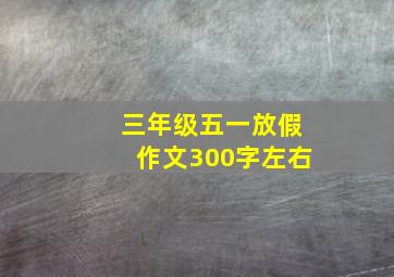 三年级五一放假作文300字左右