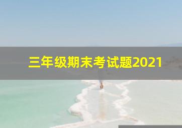 三年级期末考试题2021