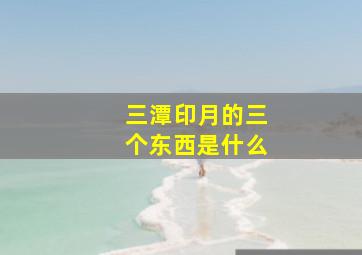 三潭印月的三个东西是什么