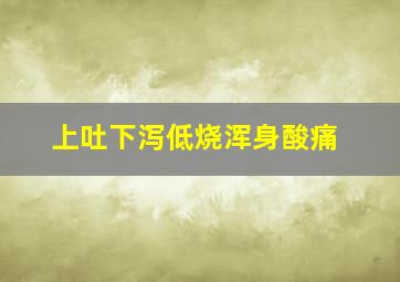 上吐下泻低烧浑身酸痛