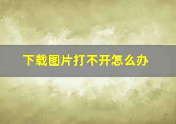 下载图片打不开怎么办